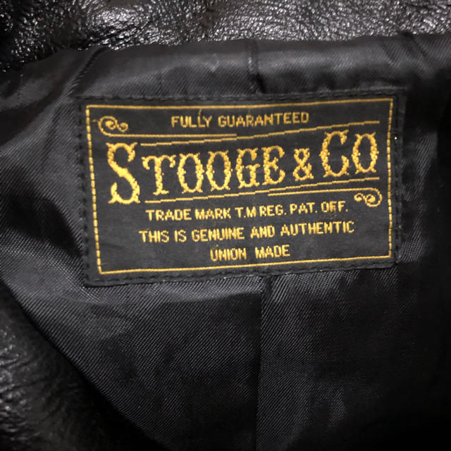 値下げ！レザージャケット 牛革 Stooge&Co メンズのジャケット/アウター(レザージャケット)の商品写真