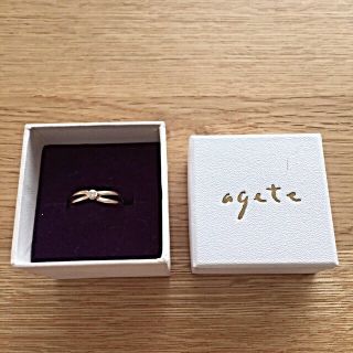 アガット(agete)のピンキーリング♡本当に最終値下げです。(リング(指輪))