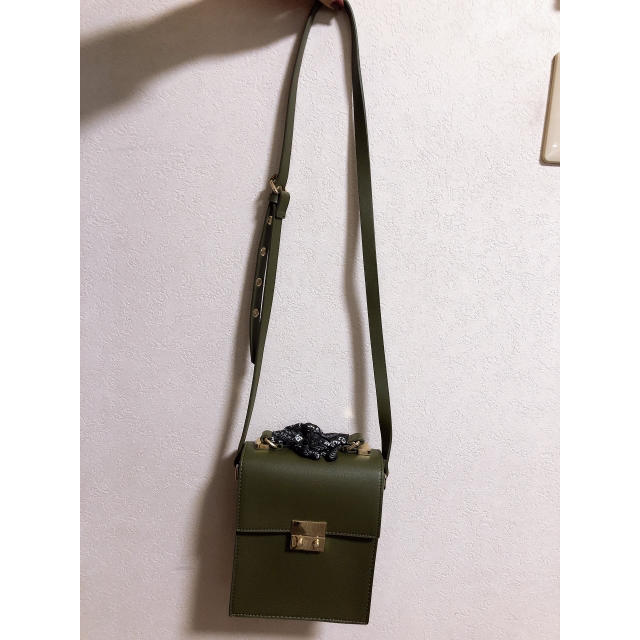ZARA(ザラ)のグリーン☆ショルダーバック レディースのバッグ(ショルダーバッグ)の商品写真