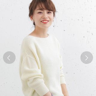 サニーレーベル(Sonny Label)のりんご様専用【新品】サニーレーベル ウォッシャブルボートネック畔ニット(ニット/セーター)