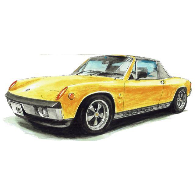 GC-978 Porsche 914限定版画 直筆サイン額装●作家 平右ヱ門 3