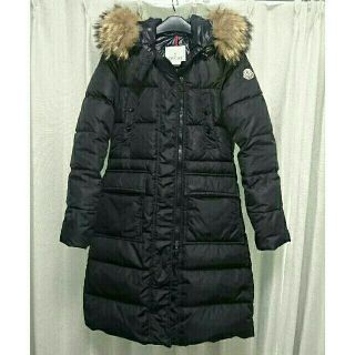 モンクレール(MONCLER)のモンクレール ダウンコート ００ メリナ 黒 ファー(ダウンコート)