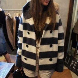 トゥデイフル(TODAYFUL)のTODAYFUL【Border Knit Coat】(ニットコート)