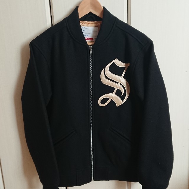 Supreme - Supreme Old English zip varsity jacketの通販 by ニシケン's shop