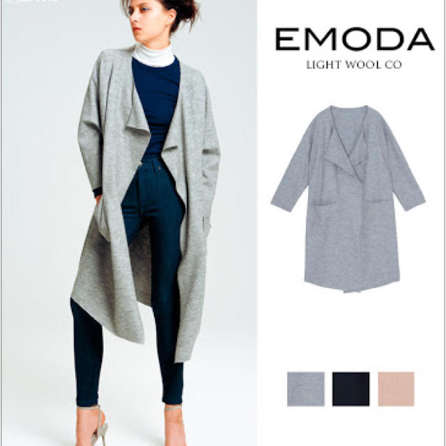 EMODA(エモダ)のEMODA エモダ ウールコート レディースのジャケット/アウター(ロングコート)の商品写真