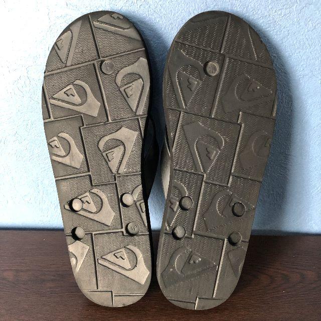 QUIKSILVER(クイックシルバー)のUS企画！Ｌサイズ クイックシルバー ビーチサンダル ビーサン ブラック 黒 メンズの靴/シューズ(サンダル)の商品写真