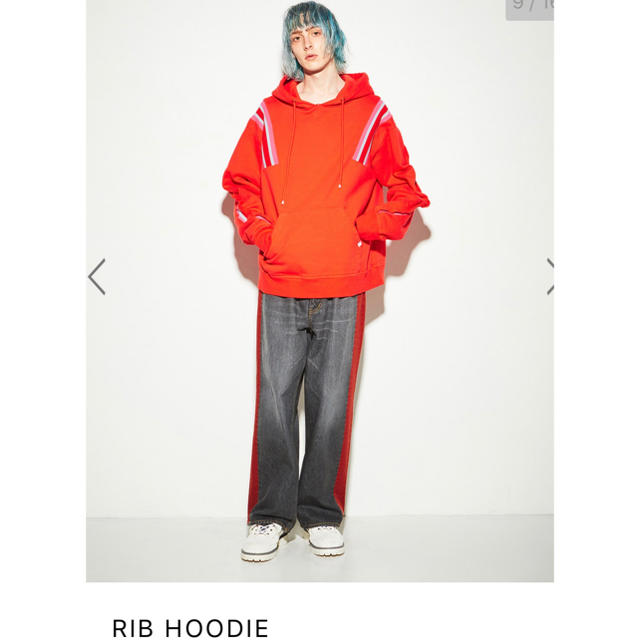 FACETASM(ファセッタズム)のfacetasm RIB HOODIE メンズのトップス(パーカー)の商品写真