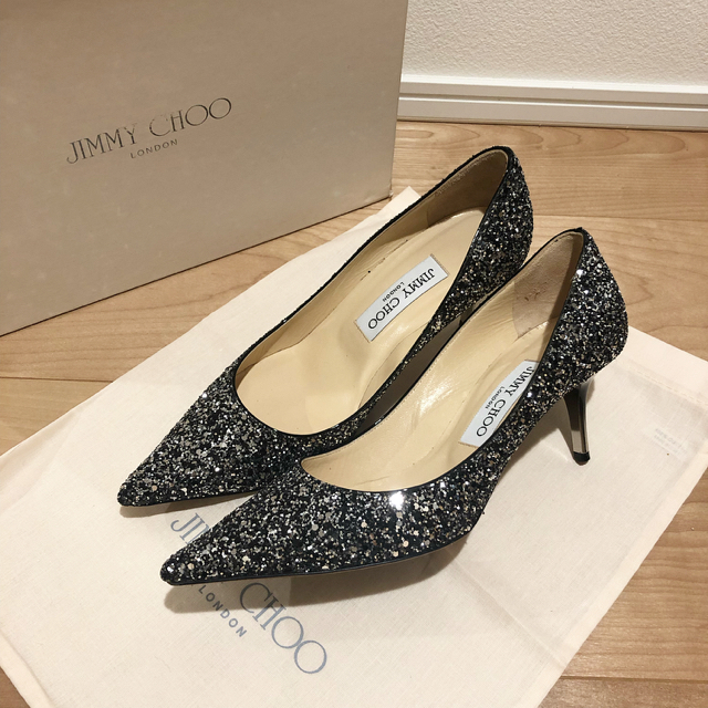 美品❤️ JIMMY CHOO グリッターパンプス 36レディース