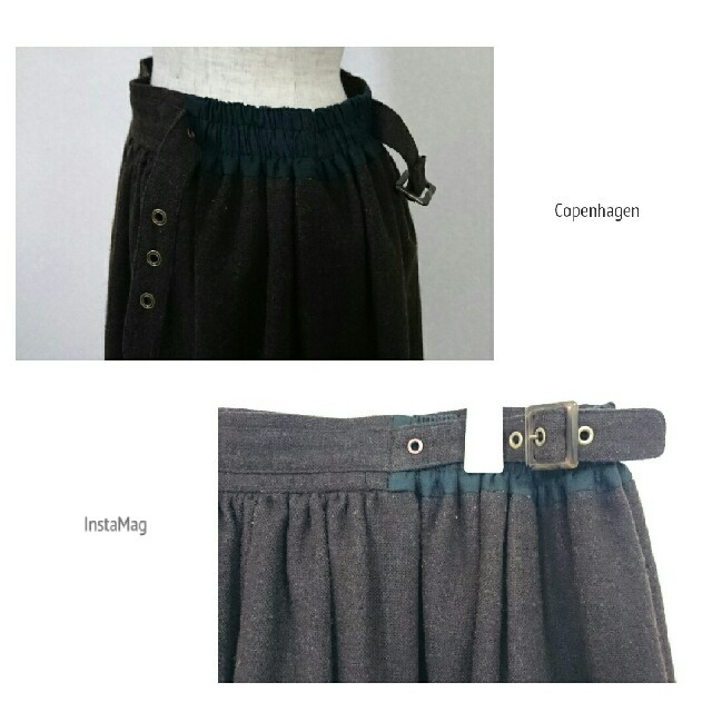 CAROLINA GLASER(カロリナグレイサー)のCAROLINA GLASER wool skirt レディースのスカート(ひざ丈スカート)の商品写真