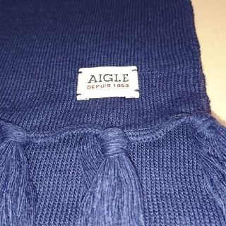 エーグル(AIGLE)のエーグル マフラー 紺(マフラー/ショール)