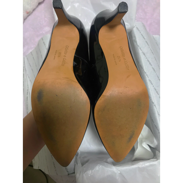 Odette e Odile(オデットエオディール)のヨガマット使用エナメルパンプス レディースの靴/シューズ(ハイヒール/パンプス)の商品写真