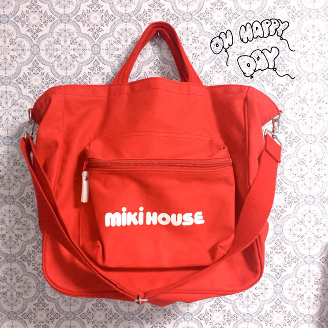 mikihouse(ミキハウス)の【miki HOUSE】キャンバス生地ビッグバッグ✩︎美品旅行 レディースのバッグ(ショルダーバッグ)の商品写真