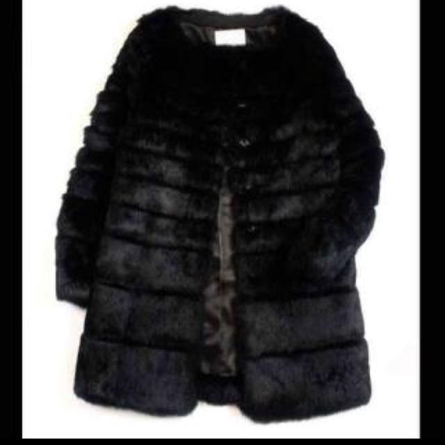 LE CIEL BLEU(ルシェルブルー)の美品！ルシェルブルー  ラビットファーコート レディースのジャケット/アウター(毛皮/ファーコート)の商品写真
