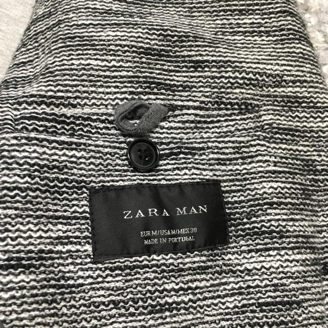 ZARA(ザラ)のZARAスエットジャケット EUR  M メンズのジャケット/アウター(テーラードジャケット)の商品写真