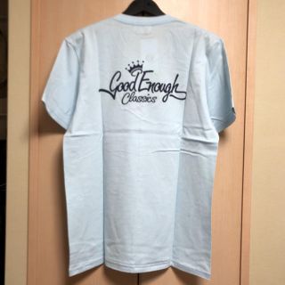 グッドイナフ(GOODENOUGH)のGOODENOUGH クラシックロゴ VネックＴシャツ 水色 L(Tシャツ/カットソー(半袖/袖なし))