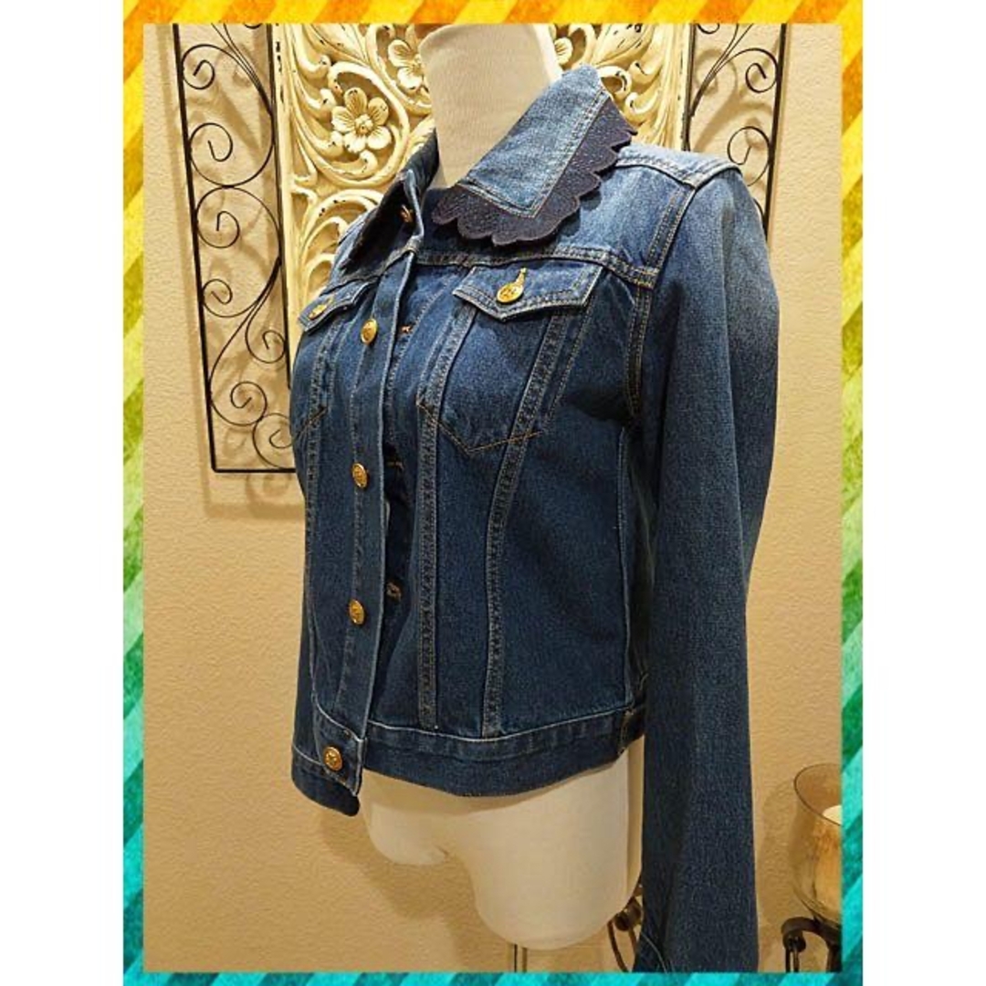 Tory Burch(トリーバーチ)の入手困難超貴重トリーバーチジージャン★DENIM JACKET レディースのジャケット/アウター(Gジャン/デニムジャケット)の商品写真