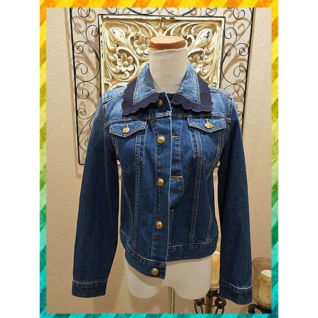 Tory Burch(トリーバーチ)の入手困難超貴重トリーバーチジージャン★DENIM JACKET レディースのジャケット/アウター(Gジャン/デニムジャケット)の商品写真