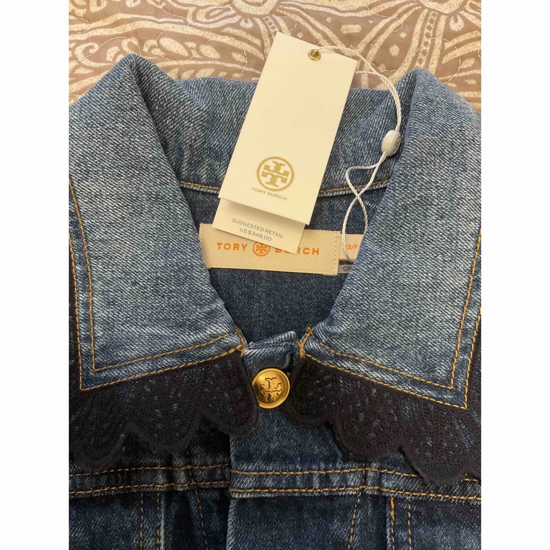 Tory Burch(トリーバーチ)の入手困難超貴重トリーバーチジージャン★DENIM JACKET レディースのジャケット/アウター(Gジャン/デニムジャケット)の商品写真