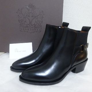 サルトル(SARTORE)の新品 サルトル  SARTORE  ベルト付き サイドゴアショートブーツ 36(ブーツ)