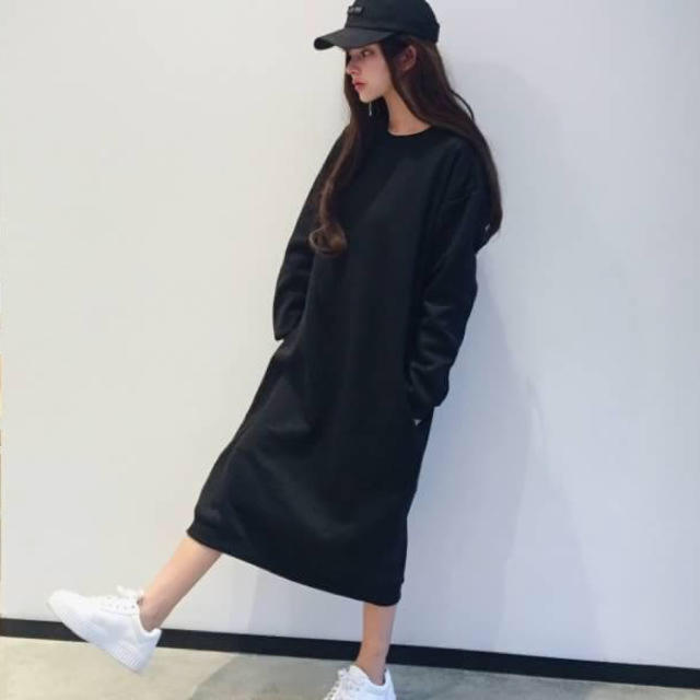 黒 ブラック スエット トレーナー ワンピース 韓国 海外 マキシ丈 裏起毛の通販 By まいまい S Shop ラクマ 黒 ブラック スエット トレーナー ワンピース 韓国 海外 マキシ丈 裏起毛の通販 By まいまい S Shop ラクマ