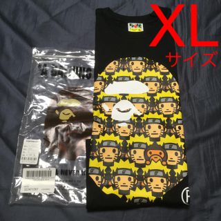 アベイシングエイプ(A BATHING APE)のXLサイズ アベイシングエイプ NARUTO ナルト 新品未使用(Tシャツ/カットソー(半袖/袖なし))