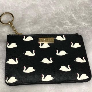 ケイトスペードニューヨーク(kate spade new york)のケイトスペード スワン柄カードケース(パスケース/IDカードホルダー)