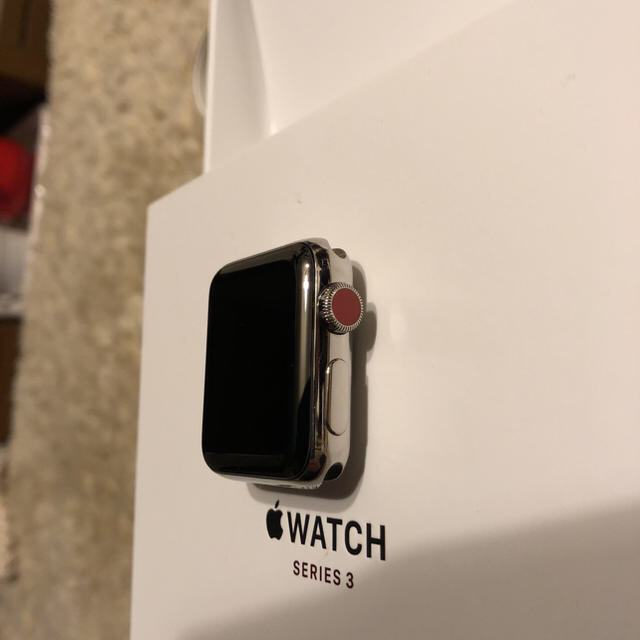 [値下げ]AppleWatchシリーズ3ステンレス38mmセルラー☆おまけ付き