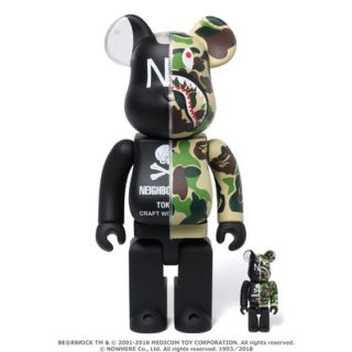 アベイシングエイプ(A BATHING APE)のBAPE NBHD ABC SHARK BE@RBRICK 100% 400%(その他)