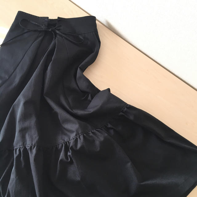 BABYLONE(バビロン)のバビロン＊ロングスカート ティアード ブラック レディースのスカート(ロングスカート)の商品写真