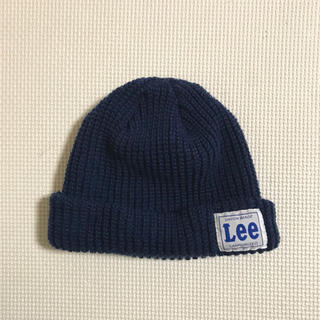 リー(Lee)のLee ニット帽 ネイビー(帽子)