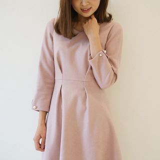 プロポーションボディドレッシング(PROPORTION BODY DRESSING)のプロポーションボディドレッシング ウール ブークレー ワンピース(ひざ丈ワンピース)