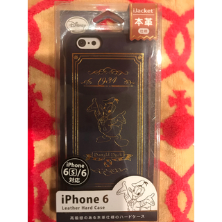 ディズニー(Disney)の新品未使用♡ドナルド 本革仕様 ハードケース iPhone6/6s ケース(iPhoneケース)