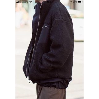 パタゴニア(patagonia)のLui’s ビックシルエット ボアブルゾン  ブラック(ブルゾン)