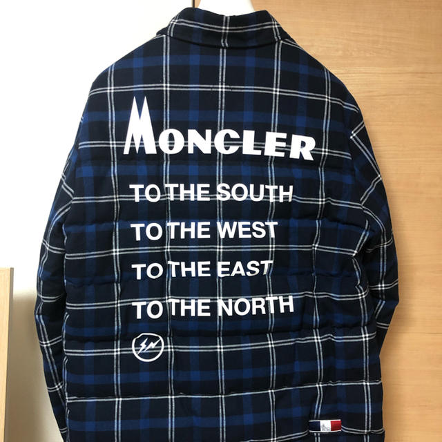 MONCLER(モンクレール)のMONCLER × fragment チェックダウンシャツ メンズのジャケット/アウター(ダウンジャケット)の商品写真