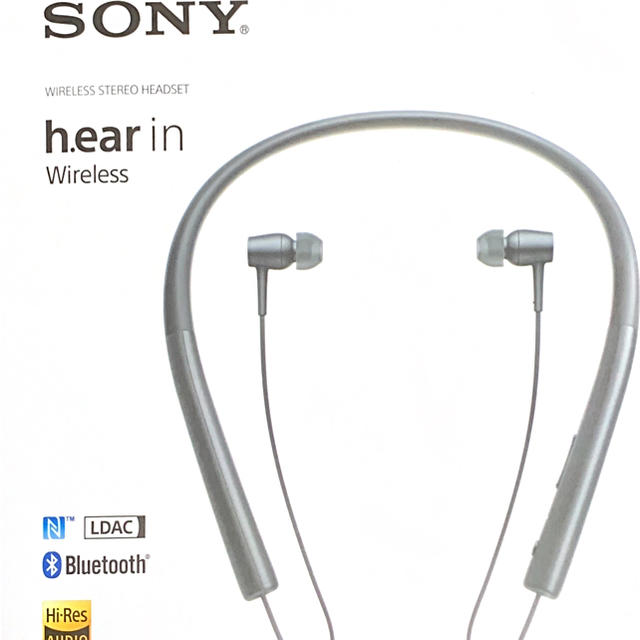 SONY(ソニー)のSONYワイヤレスイヤホンh.ear in MDR-EX750BT 黒 スマホ/家電/カメラのオーディオ機器(ヘッドフォン/イヤフォン)の商品写真