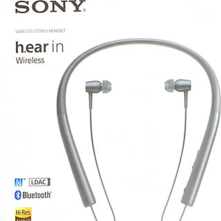 ソニー(SONY)のSONYワイヤレスイヤホンh.ear in MDR-EX750BT 黒(ヘッドフォン/イヤフォン)