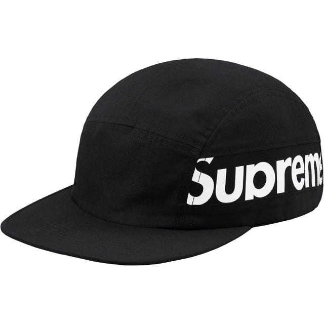 新品 Supreme Side Panel Camp Cap 黒