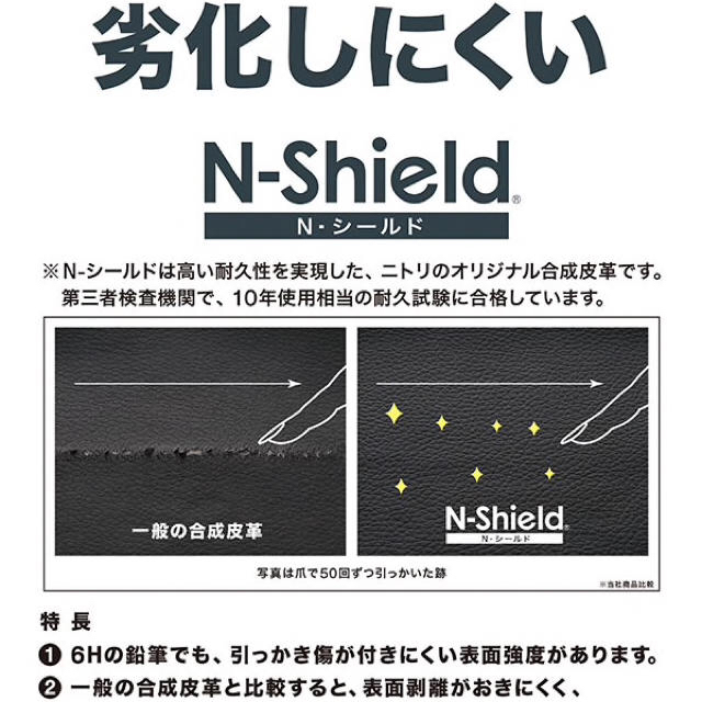 ニトリ 合成皮革1人用ソファ インテリア/住まい/日用品のソファ/ソファベッド(一人掛けソファ)の商品写真