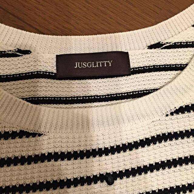 JUSGLITTY(ジャスグリッティー)のジャスグリッティー♡ボーダーニット レディースのトップス(ニット/セーター)の商品写真