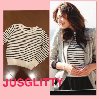 ジャスグリッティー(JUSGLITTY)のジャスグリッティー♡ボーダーニット(ニット/セーター)