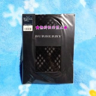 バーバリー(BURBERRY)のBURBERRY ﾊﾞｰﾊﾞﾘｰ ﾁｴｯｸ ﾀｲﾂ M-Ｌ未使用 ﾌﾞﾗｯｸ 黒(タイツ/ストッキング)