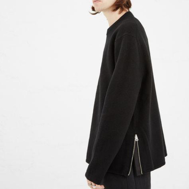 ACNE(アクネ)のacne サイドジップニット ビッグシルエット MICHA ブラック メンズのトップス(ニット/セーター)の商品写真