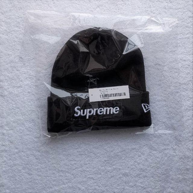 送料込み☆Supreme Box Logo beanie New Era 黒