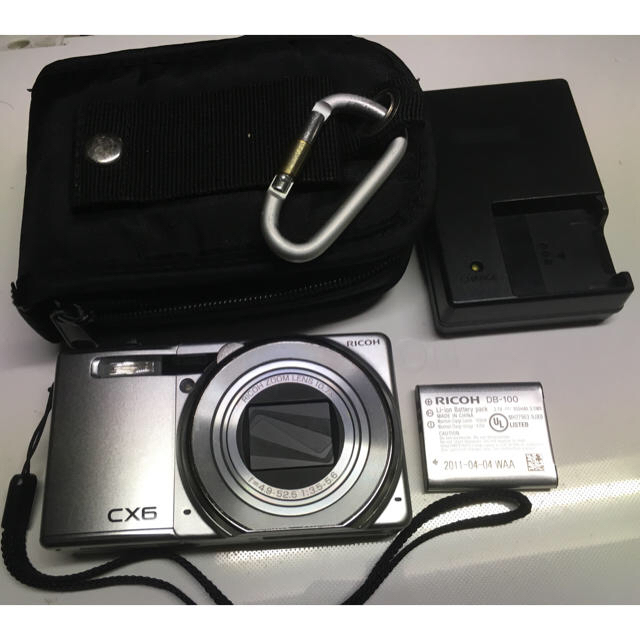 リコーコンパクトカメラ cx-６シルバーコンパクトデジタルカメラ