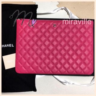 シャネル(CHANEL)のCHANEL❤️新品✨確実本物★ピンククラッチバッグ❤️(クラッチバッグ)