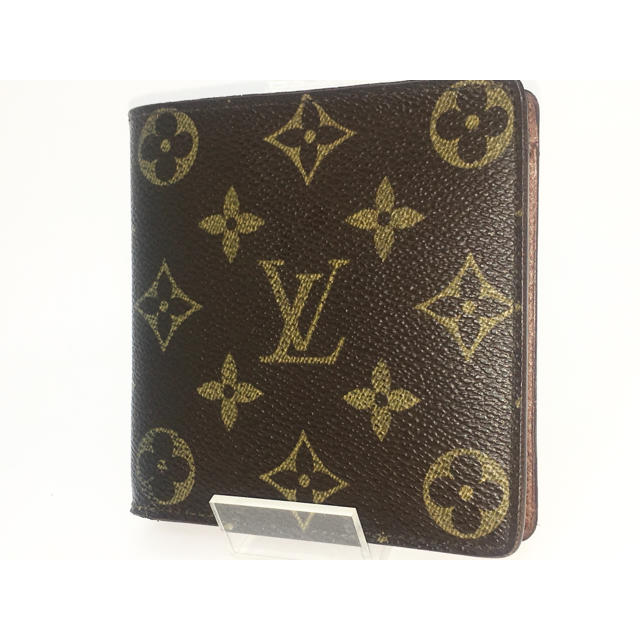 LOUIS VUITTON(ルイヴィトン)の★17❤️良品 正規品❤️ルイヴィトン　モノグラム　２つ折り財布　ブラウン レディースのファッション小物(財布)の商品写真