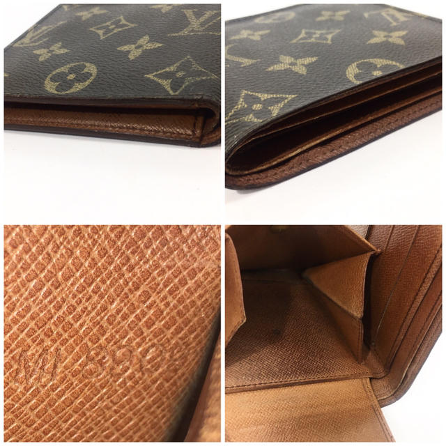 LOUIS VUITTON(ルイヴィトン)の★17❤️良品 正規品❤️ルイヴィトン　モノグラム　２つ折り財布　ブラウン レディースのファッション小物(財布)の商品写真