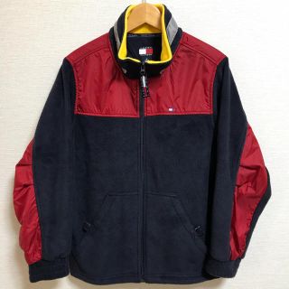 トミーヒルフィガー(TOMMY HILFIGER)の美品 90s TOMMY HILFIGER フリース ナイロン 切替 ブルゾン(ブルゾン)