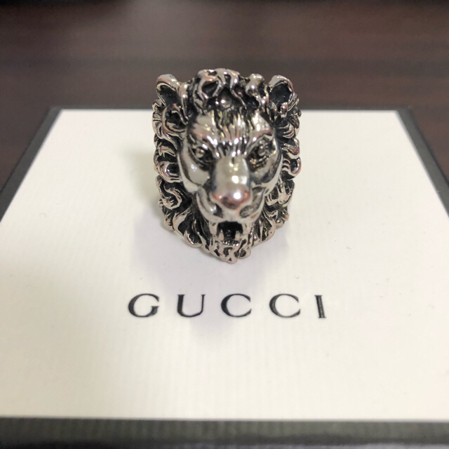 Gucci(グッチ)のGUCCI ライオンヘッドリング 19号 メンズのアクセサリー(リング(指輪))の商品写真