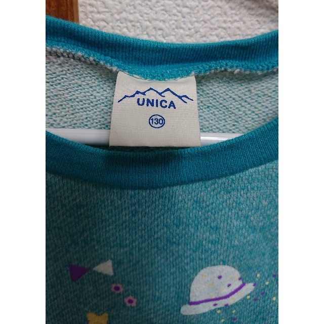 UNICA(ユニカ)のお値下げしました。ユニカ 130 トレーナー 美品 キッズ/ベビー/マタニティのキッズ服女の子用(90cm~)(Tシャツ/カットソー)の商品写真